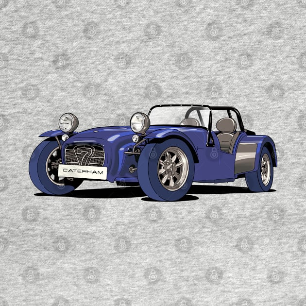 Caterham 7 in blue by Webazoot